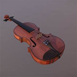 screenshot of my violin model
